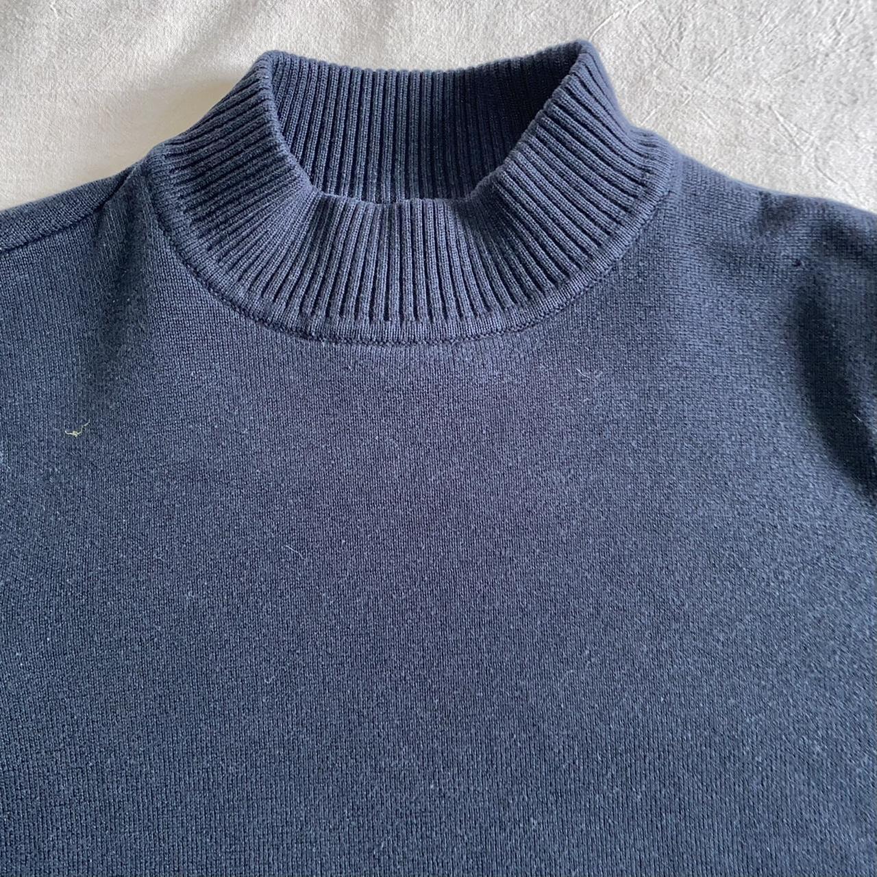 Vintage Liz Baker black mockneck sweater // great... - Depop