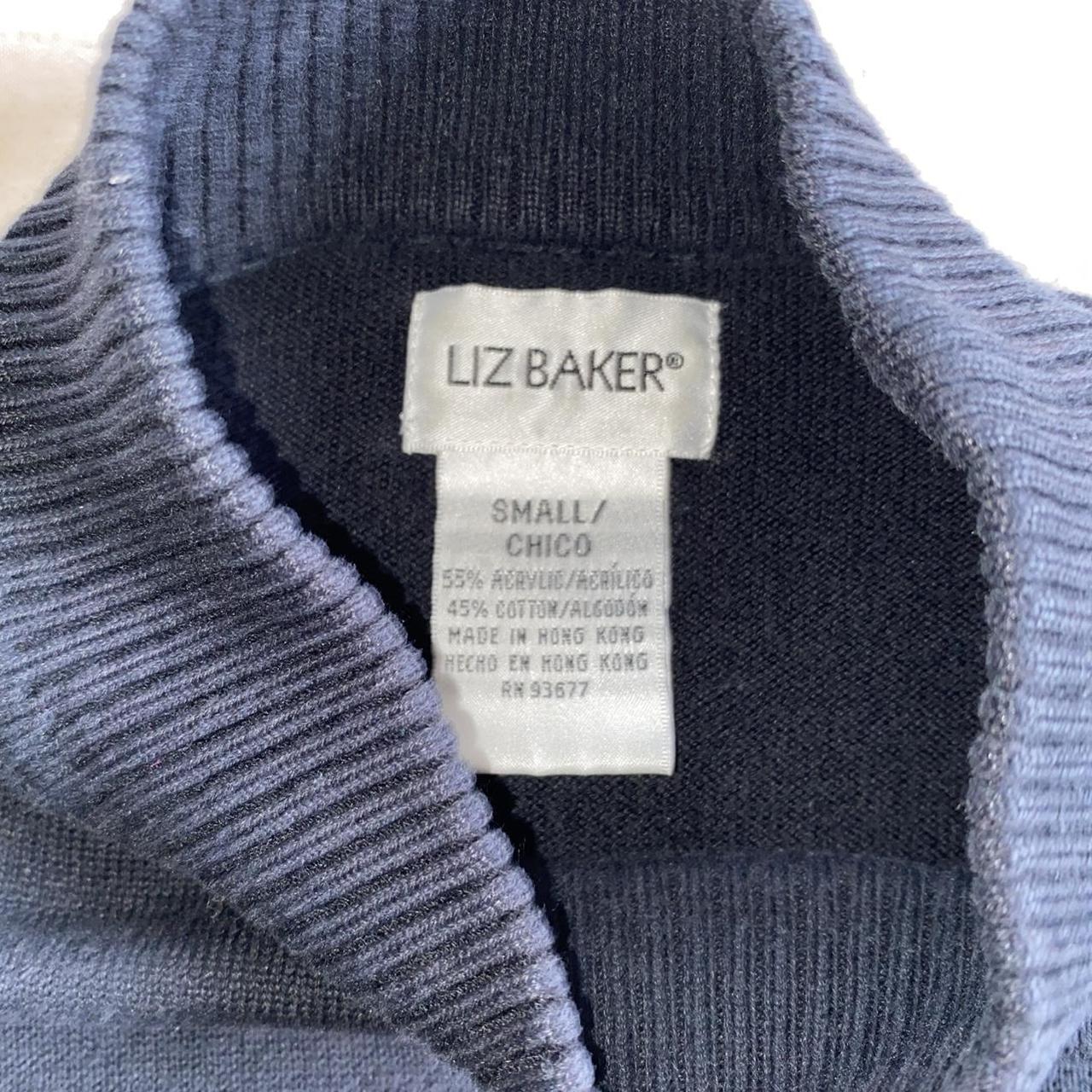 Vintage Liz Baker black mockneck sweater // great... - Depop