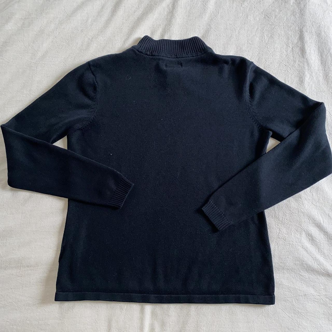 Vintage Liz Baker black mockneck sweater // great... - Depop