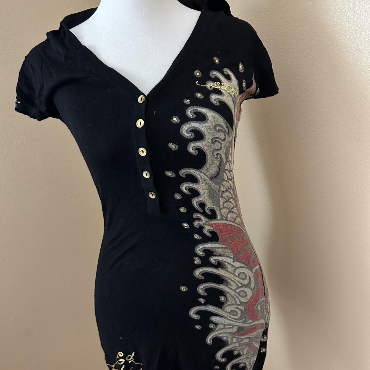 Super cute vintage Ed hardy dress - Depop