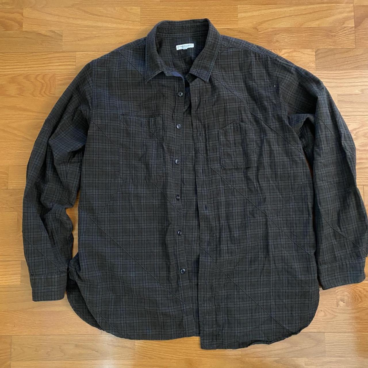 engineered garments plaid button shirt