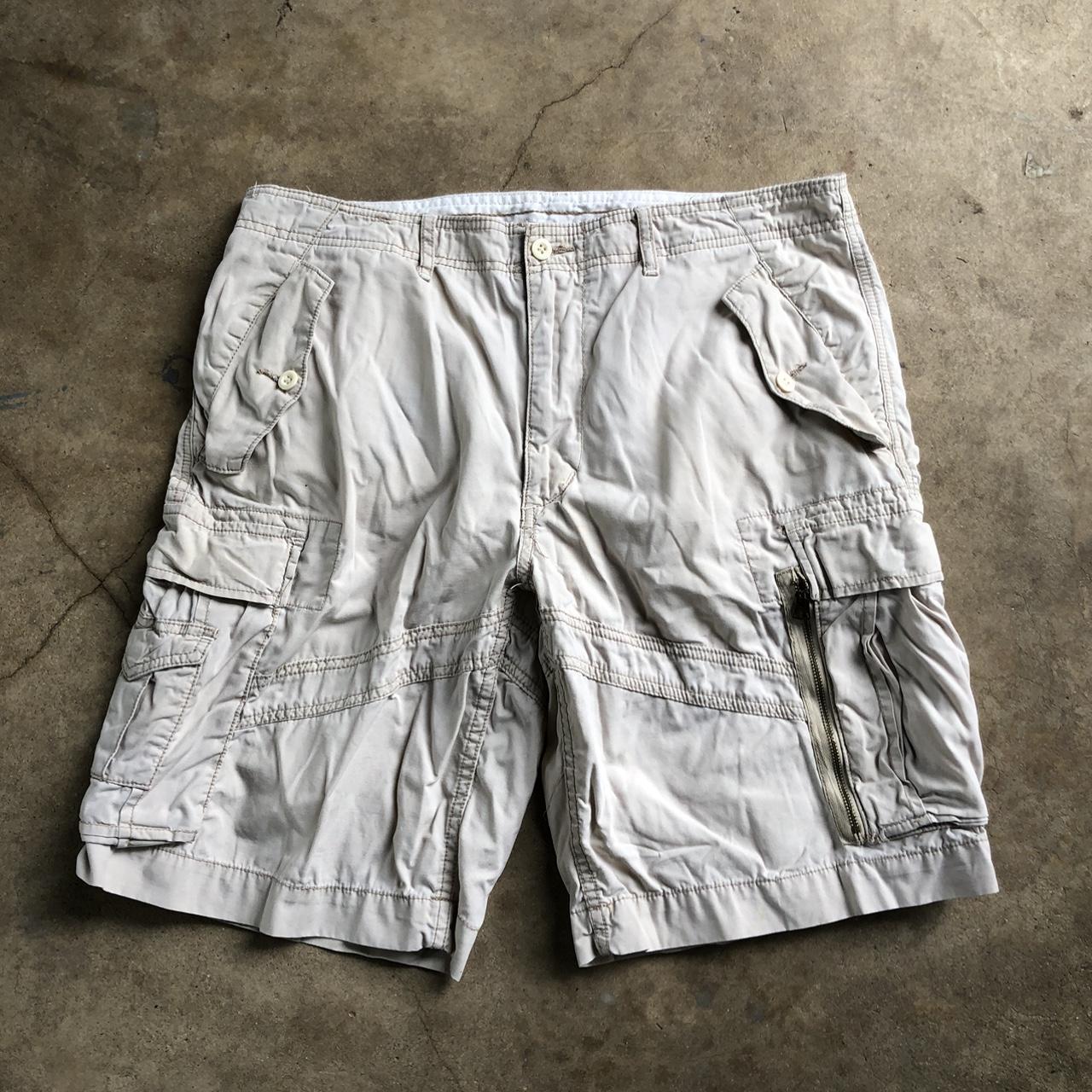 Polo Ralph Lauren Military Style Cargo Shorts Light... - Depop