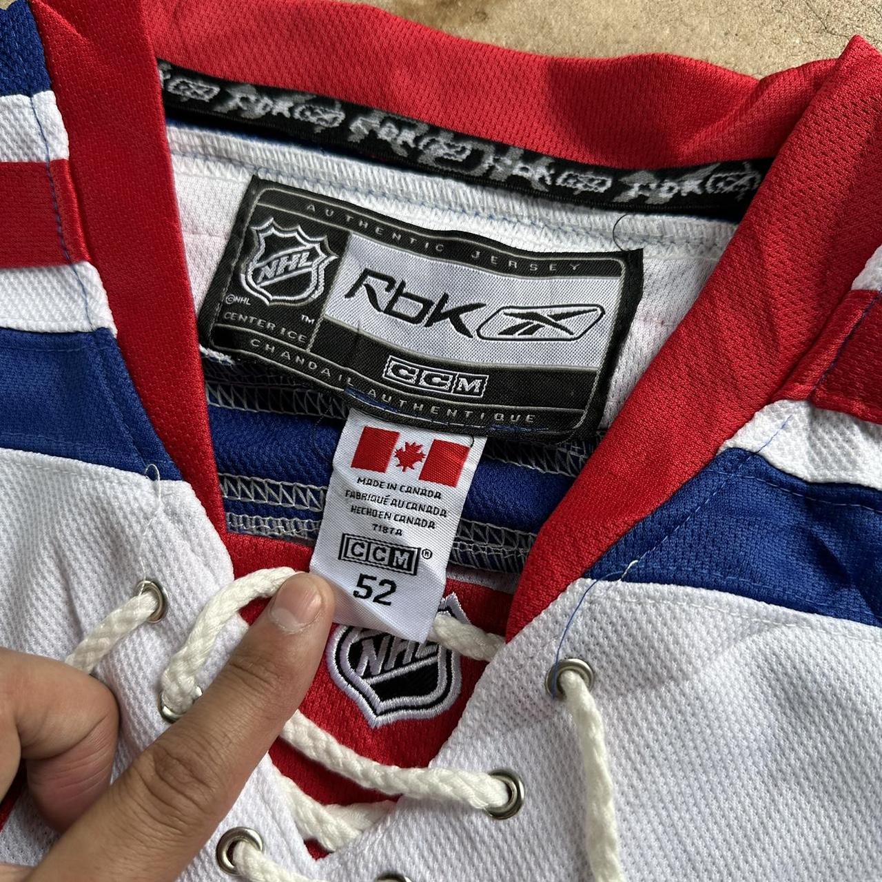 NY Rangers Reebok Rick Nash Hockey Jersey Fight... Depop