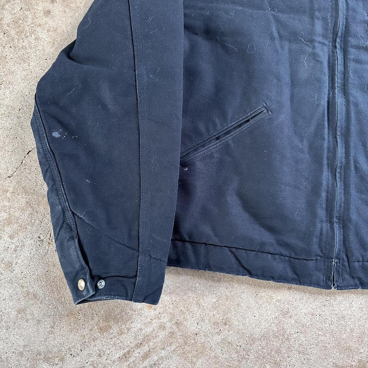 Carhartt Detroit Jacket J001 Black Coat Blanket - Depop