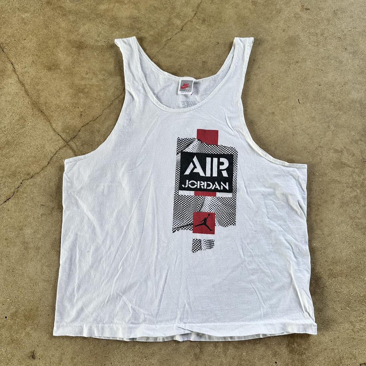 Vintage Nike Air Jordan Graphic Stringer Muscle Tank. Depop