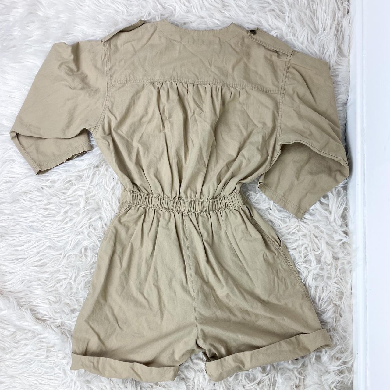 Women S Tan Playsuit Romper Depop