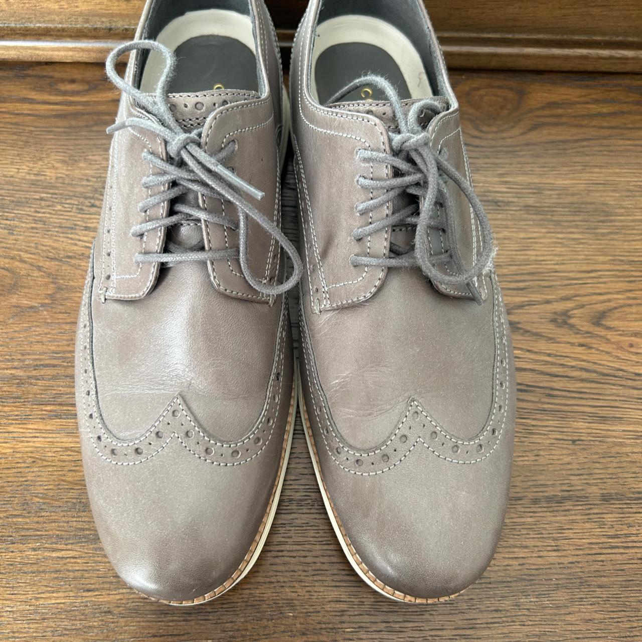 Cole Haan Men's Grey Oxfords | Depop