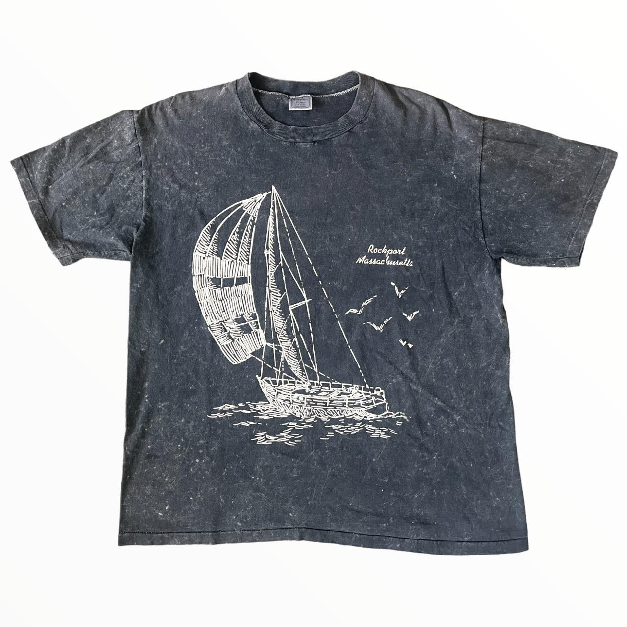 Breakaway Men's Grey and White T-shirt
