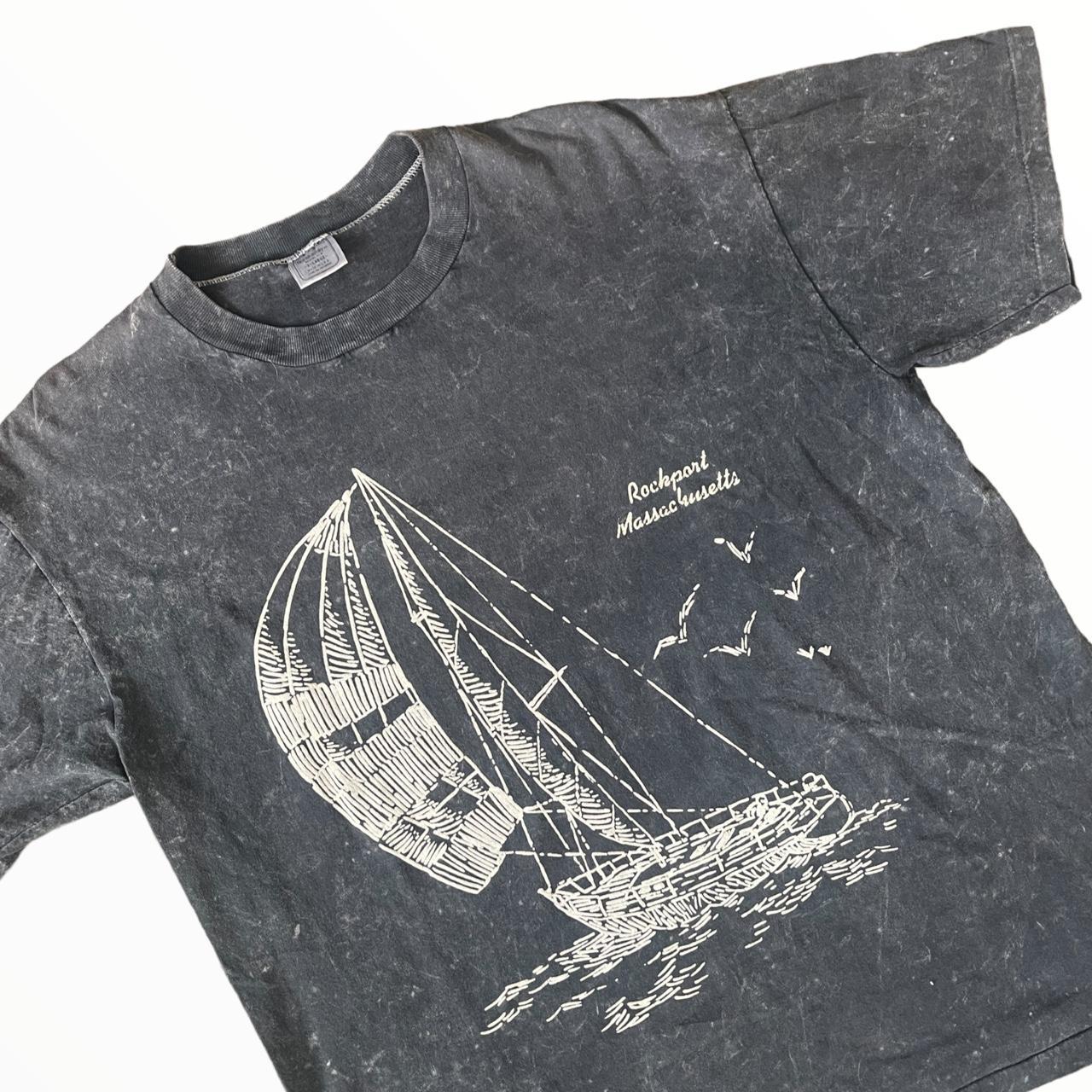 Breakaway Men's Grey and White T-shirt (2)