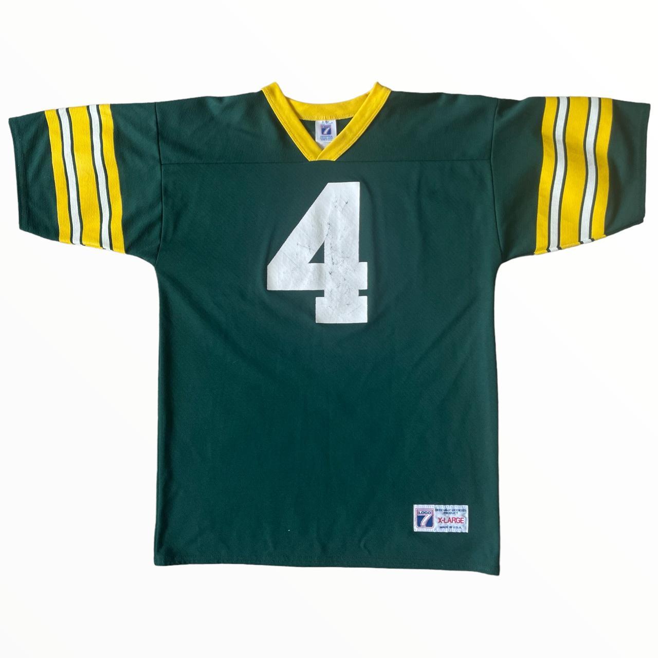 Vintage Green Bay Packers Brett Favre Jersey Logo - Depop