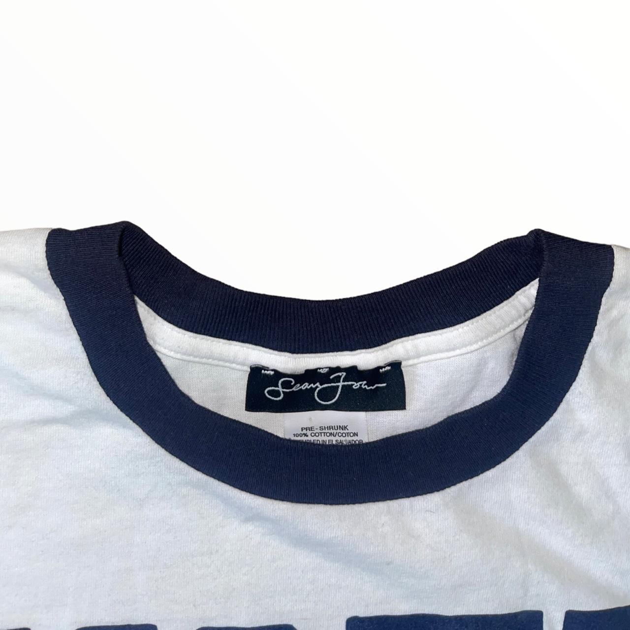Sean John Men's White and Navy T-shirt (4)