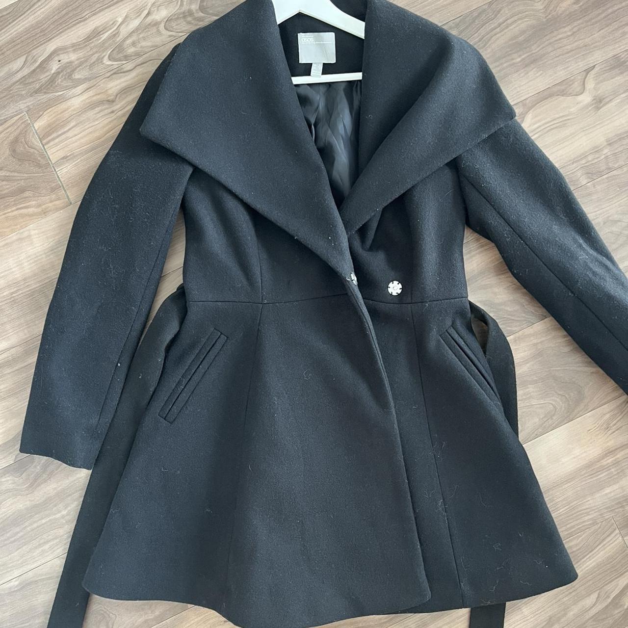 ASOS Women's Black Coat Depop