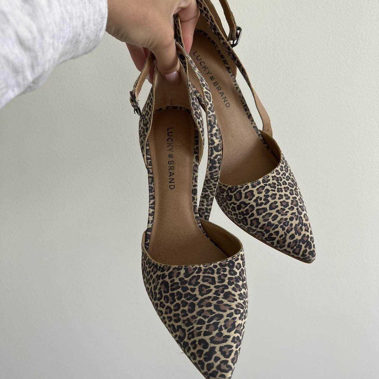 Lucky brand leopard kitten heels 🥹🥹 so cutie and - Depop
