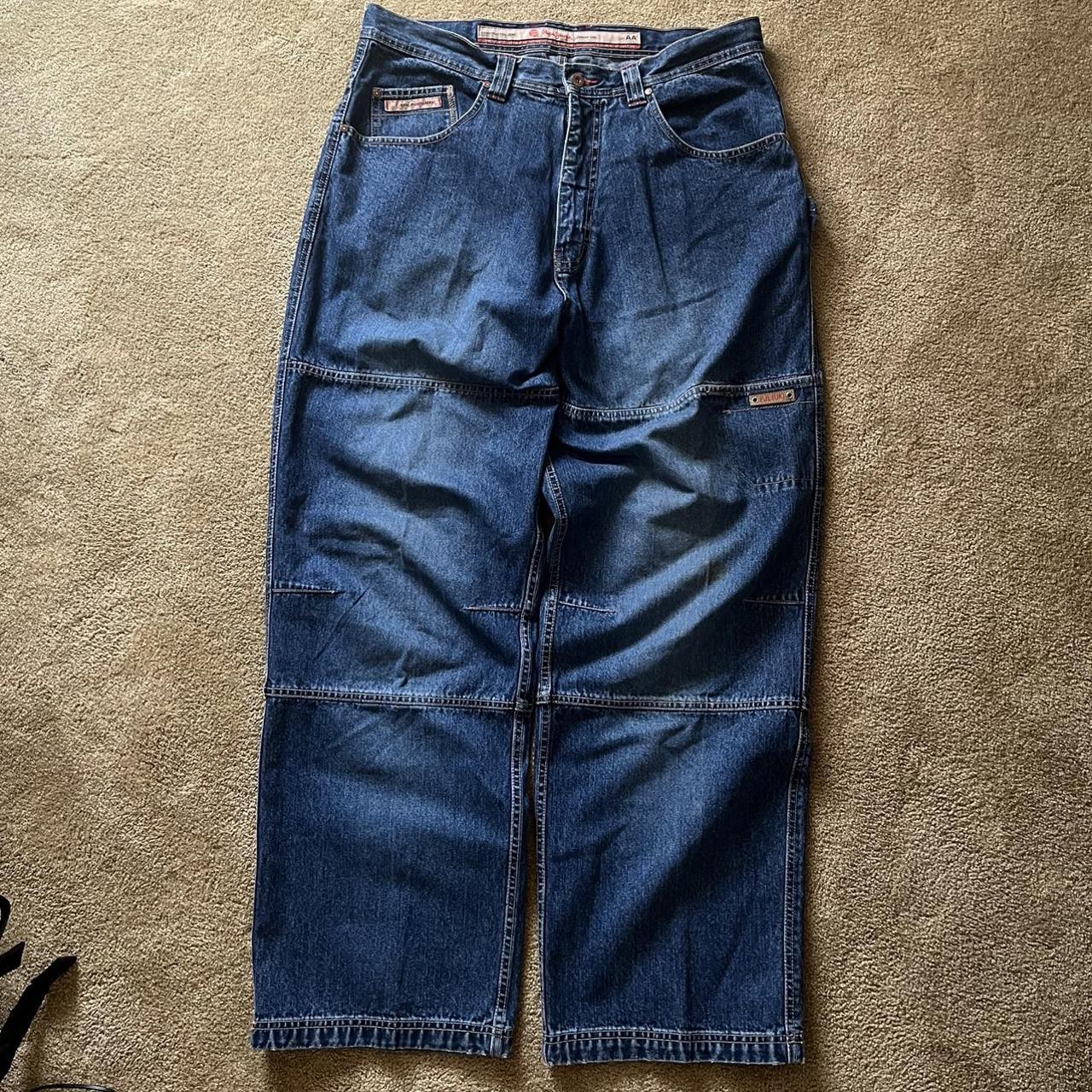 pepe jeans super baggy double knee medium wash... - Depop