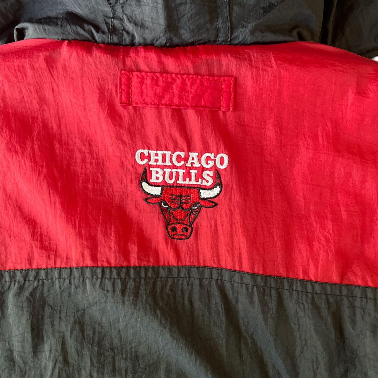 90’s Chicago Bulls Logo Athletic Jacket Tagged Kids... - Depop