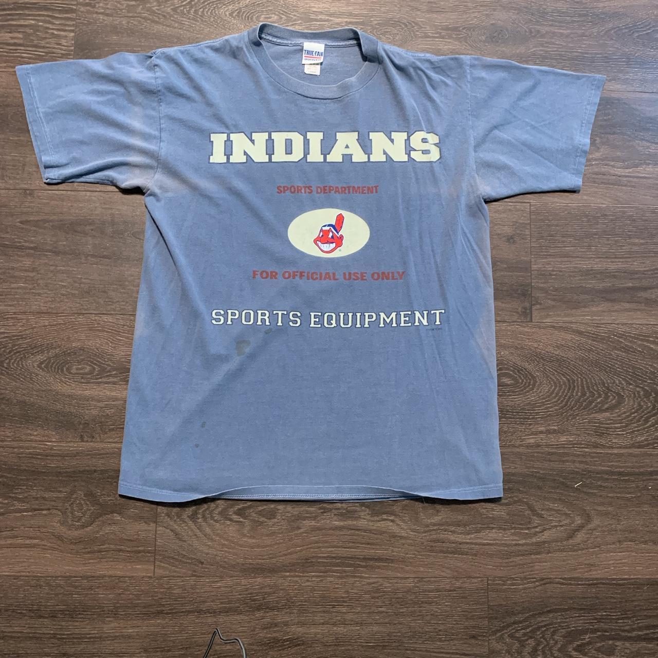 VTG 90s True Fan Mens Sportswear Cleveland Indians - Depop