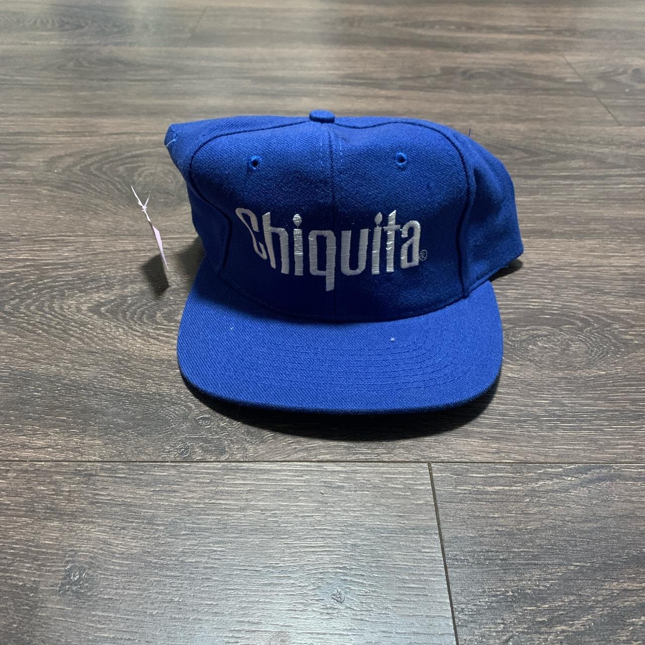 Chiquita Banana Mens Trucker Hat Blue Snapback Retro - Depop