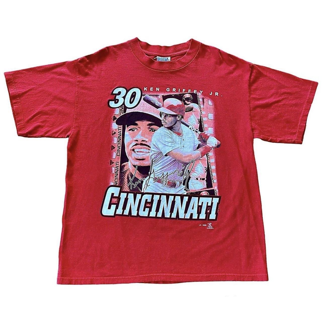 Cincinnati Reds Ken Griffey Jr # 30 Red T-Shirt