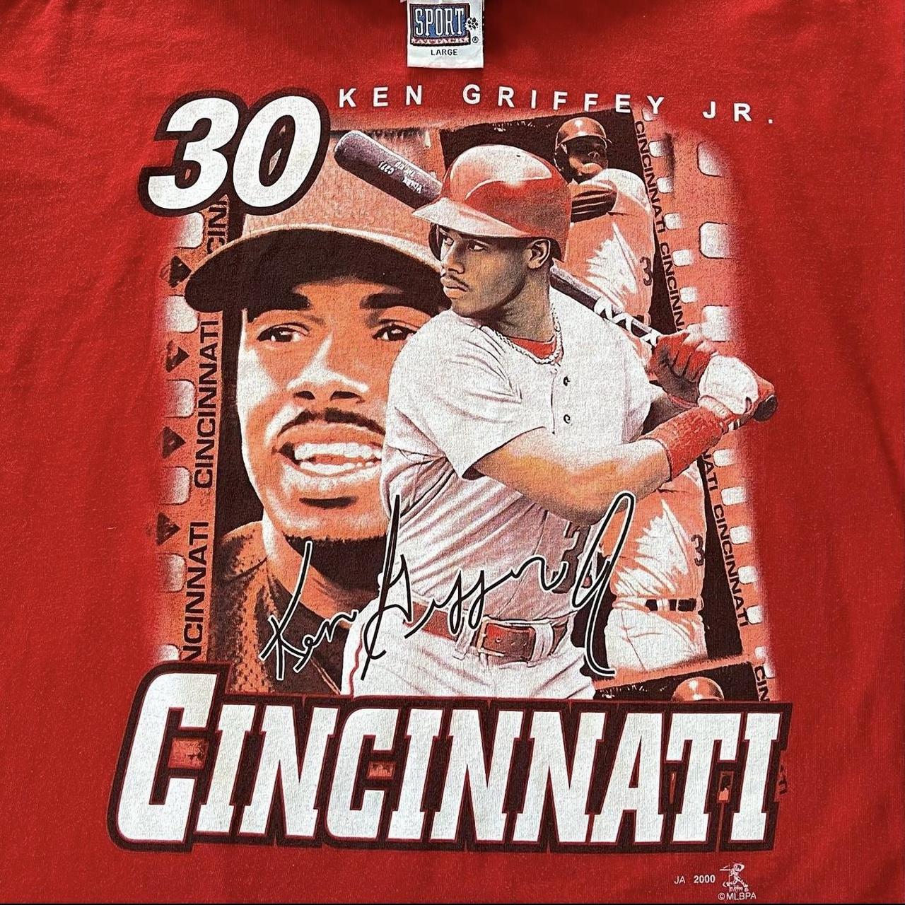 Vintage 2000 Cincinnati Reds Ken Griffey Jr. Tee - Depop