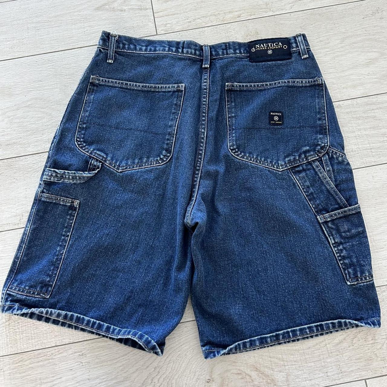 Vintage denim jean shorts Carpenter Size 35 - Depop