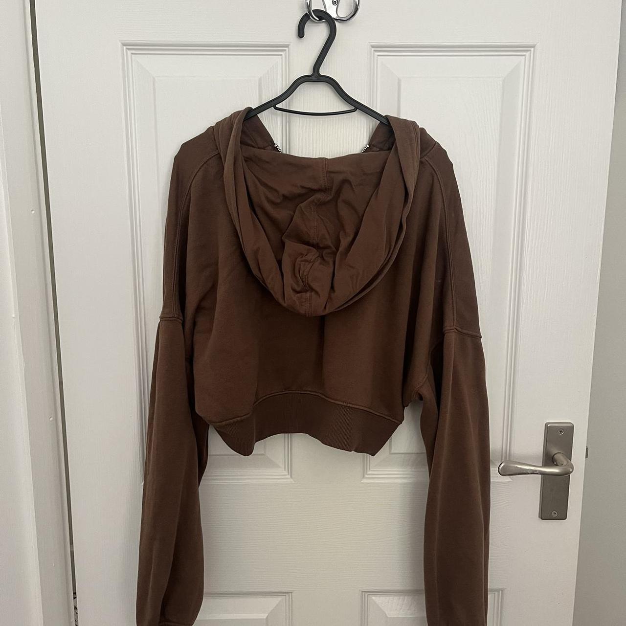 cropped zip up hoodie h&m