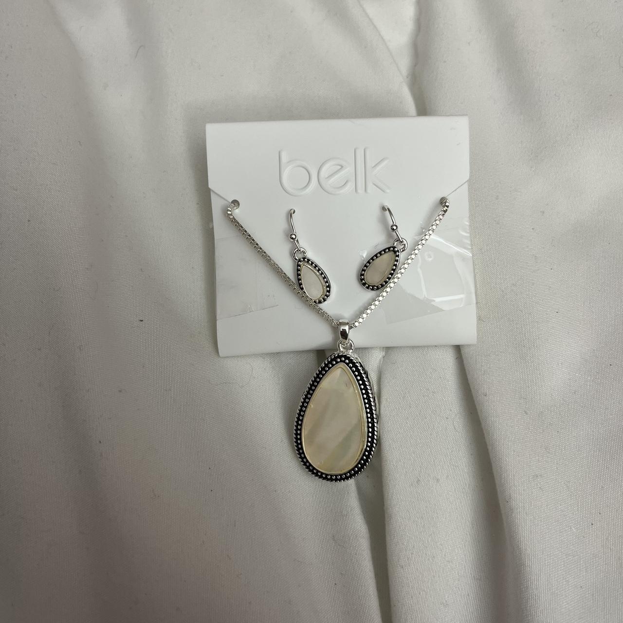 belk earrings and necklace set . pls send offers !! Depop