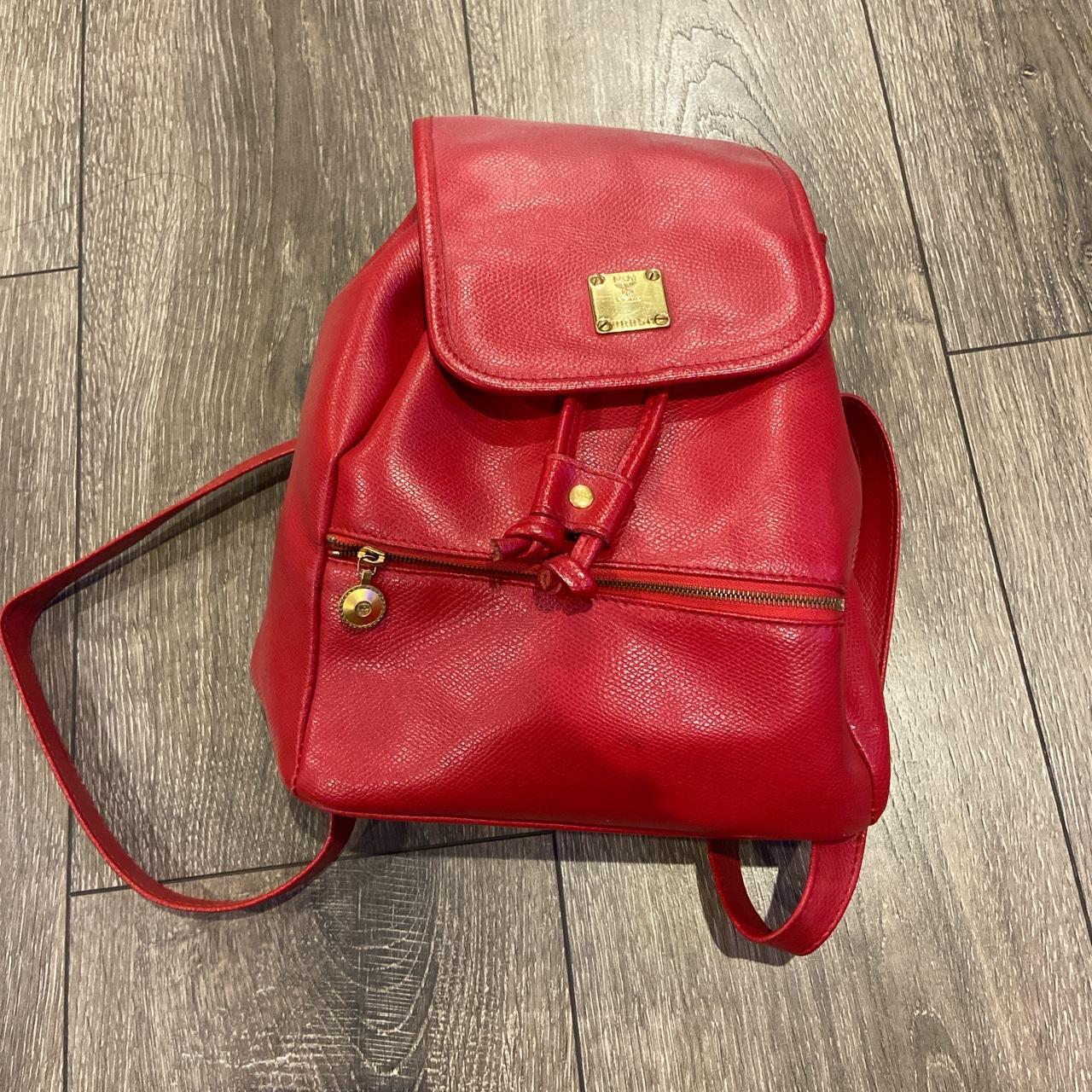 little vintage mini red backpack hand for size Depop