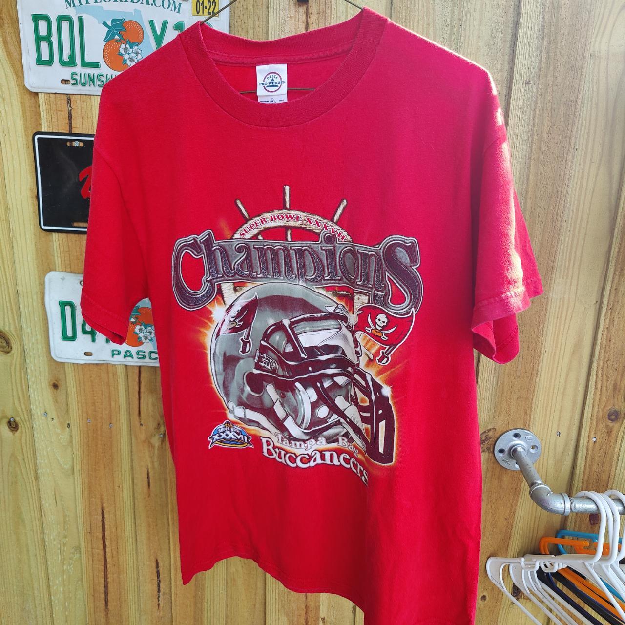 Buy Tampa Bay Buccaneers 2002 Super Bowl Champs Vintage NFL Tee