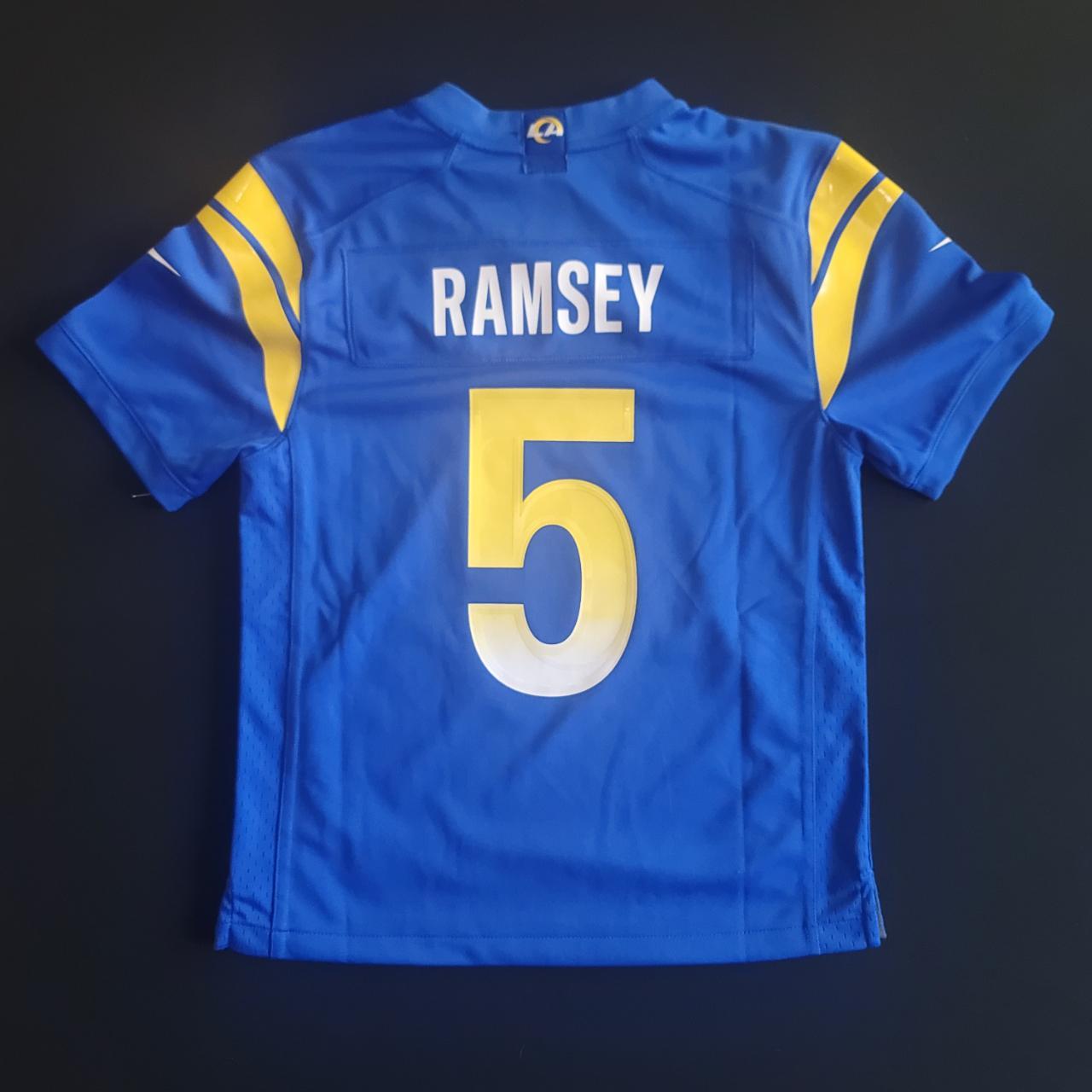 NFL Los Angeles Rams (Jalen Ramsey) Men's Game Football Jersey.