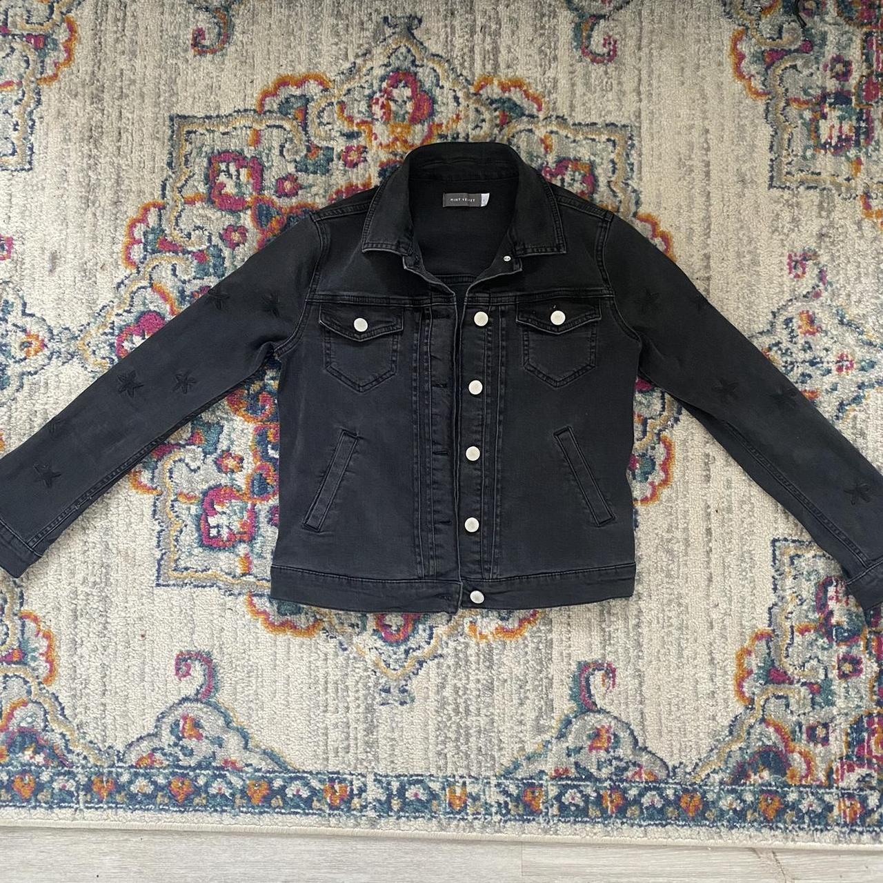 Mint Velvet Black Denim Jacket - Perfect Condition - Depop