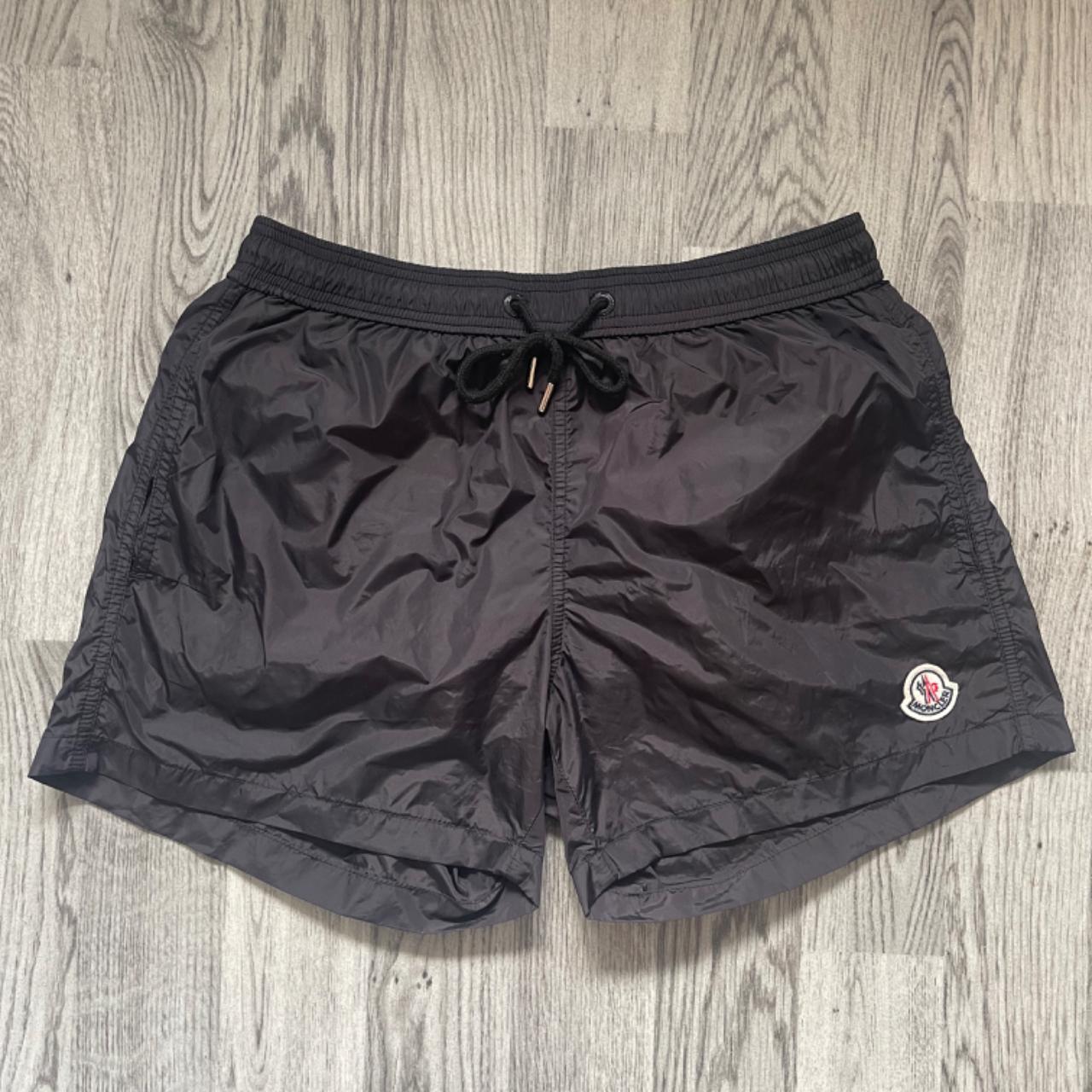 Black moncler swim shorts medium Worn once or twice... Depop