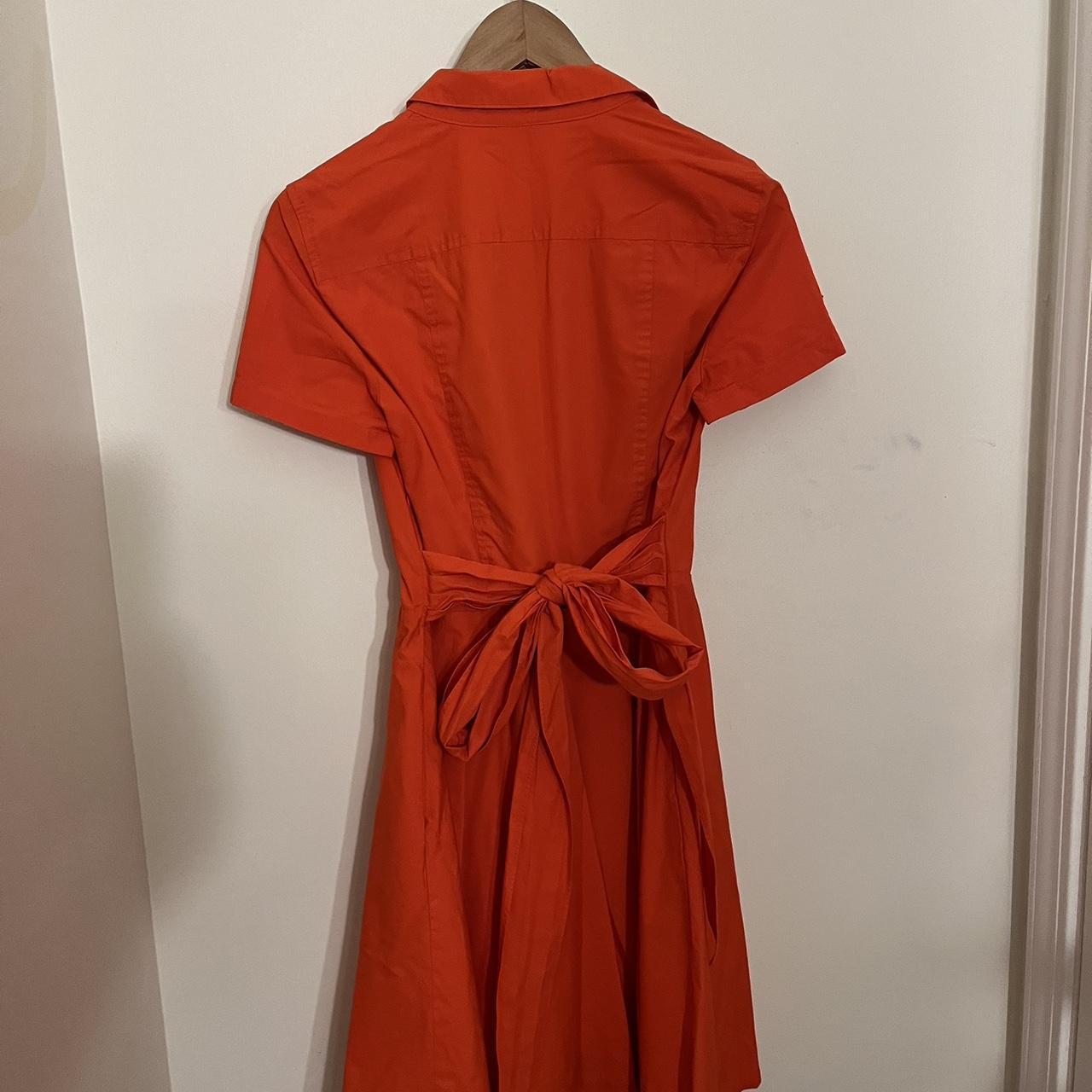 Armani Orange Dress Depop