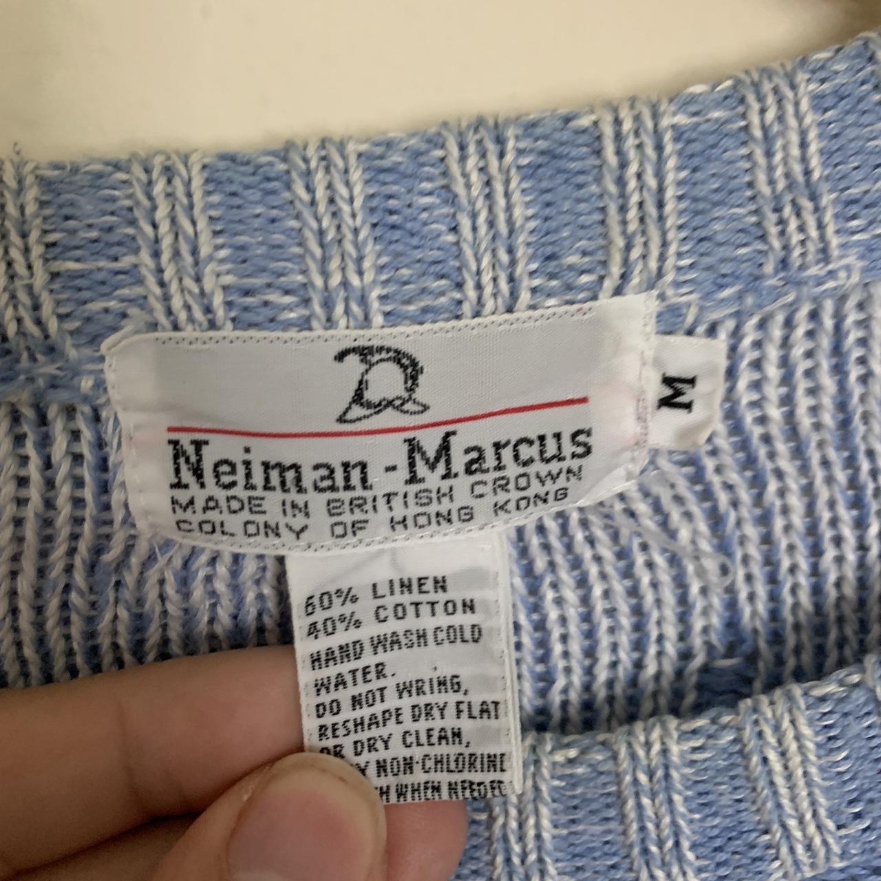 Coogi Men's Blue and White Jumper (2)