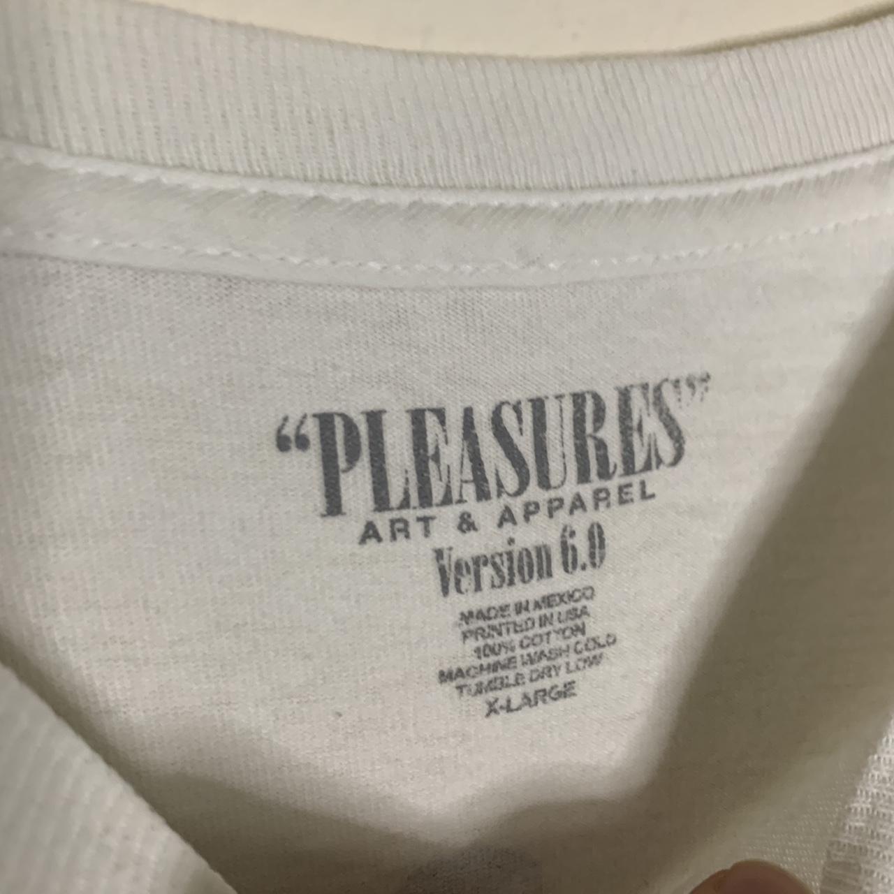 Pleasures Men's White and Black T-shirt (3)