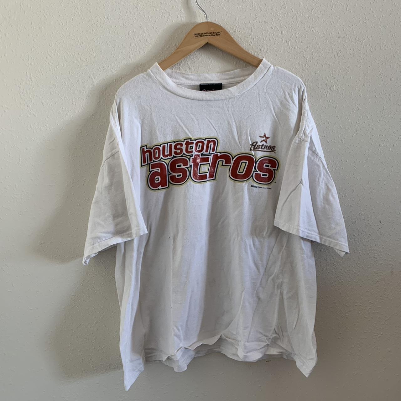 Vintage Y2K Houston Astros Logo Shirt Mens - Depop