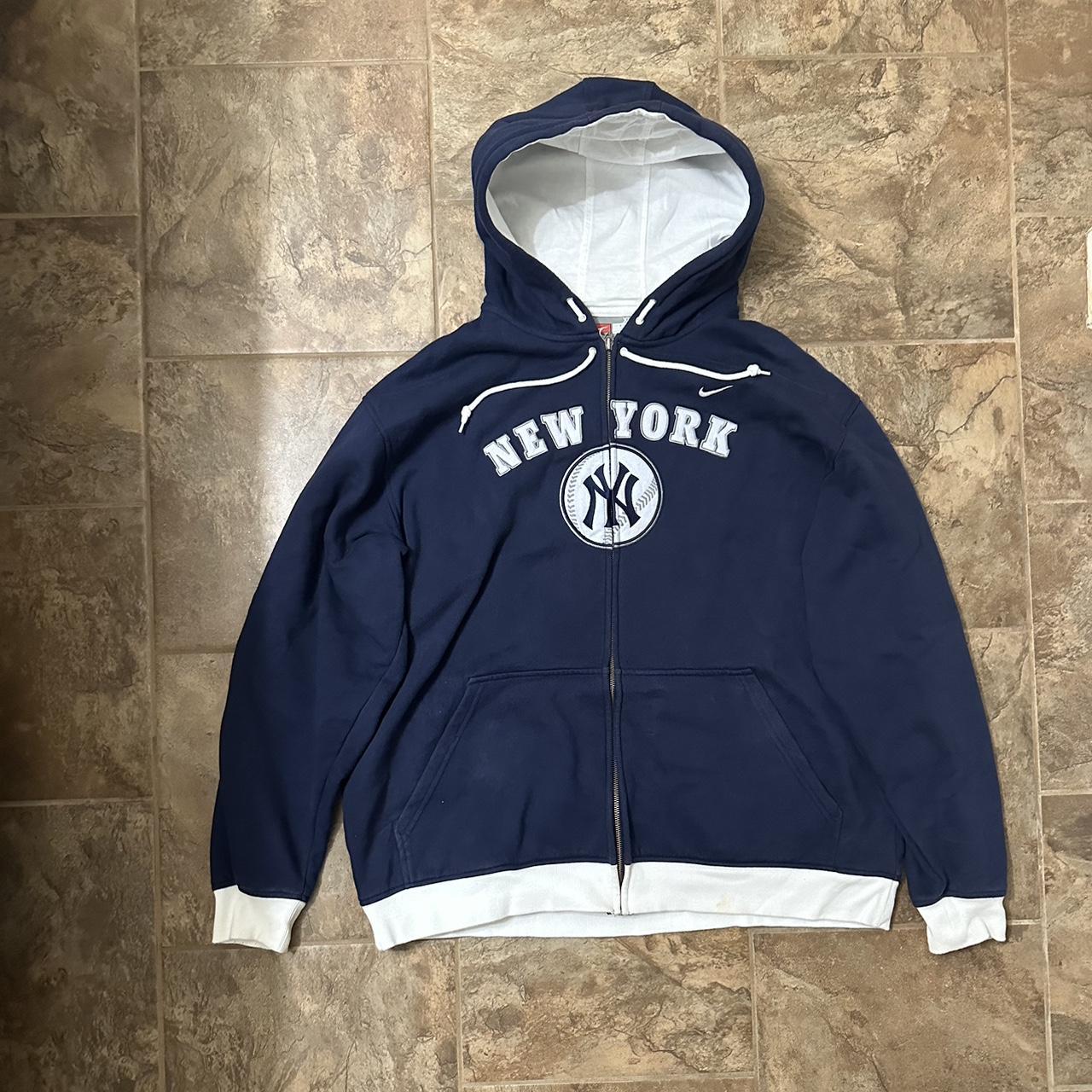 Vintage Nike Y2K New York Yankees Hoodie Sweatshirt