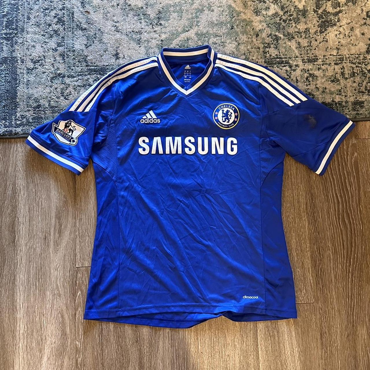 Y2K Adidas Chelsea Soccer Jersey 7/10 Condition,... - Depop