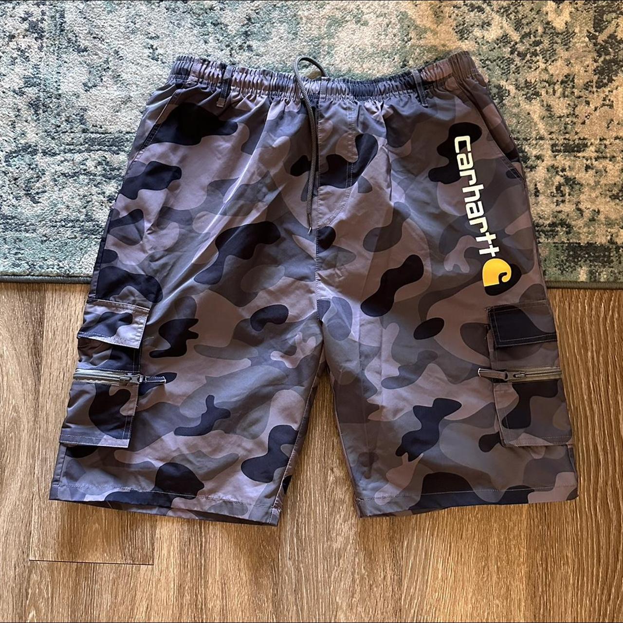 Carhartt wip camo on sale shorts