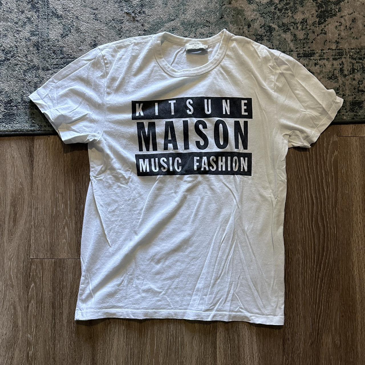 Maison Kitsune Explicit shirt 9/10 Condition Free... - Depop