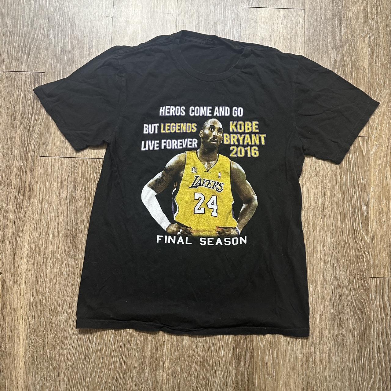 Kobe retirement deals t shirt