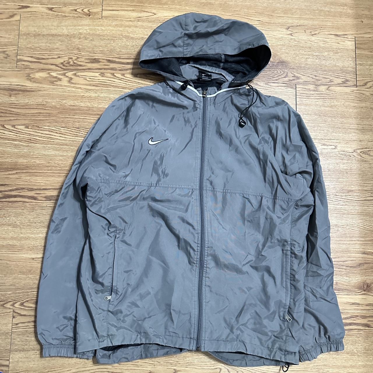 Y2K Nike Hooded Minimalist Jacket 9/10... - Depop