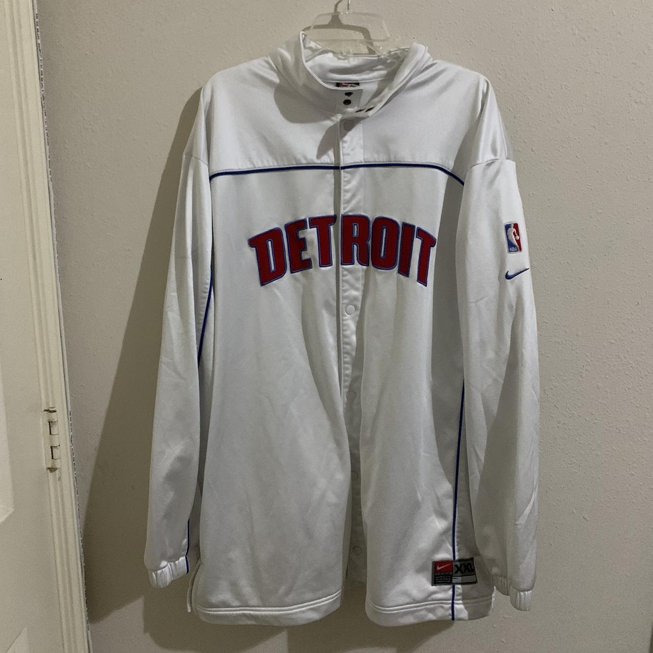 Detroit Pistons Nike Mens NBA warmup jacket M store