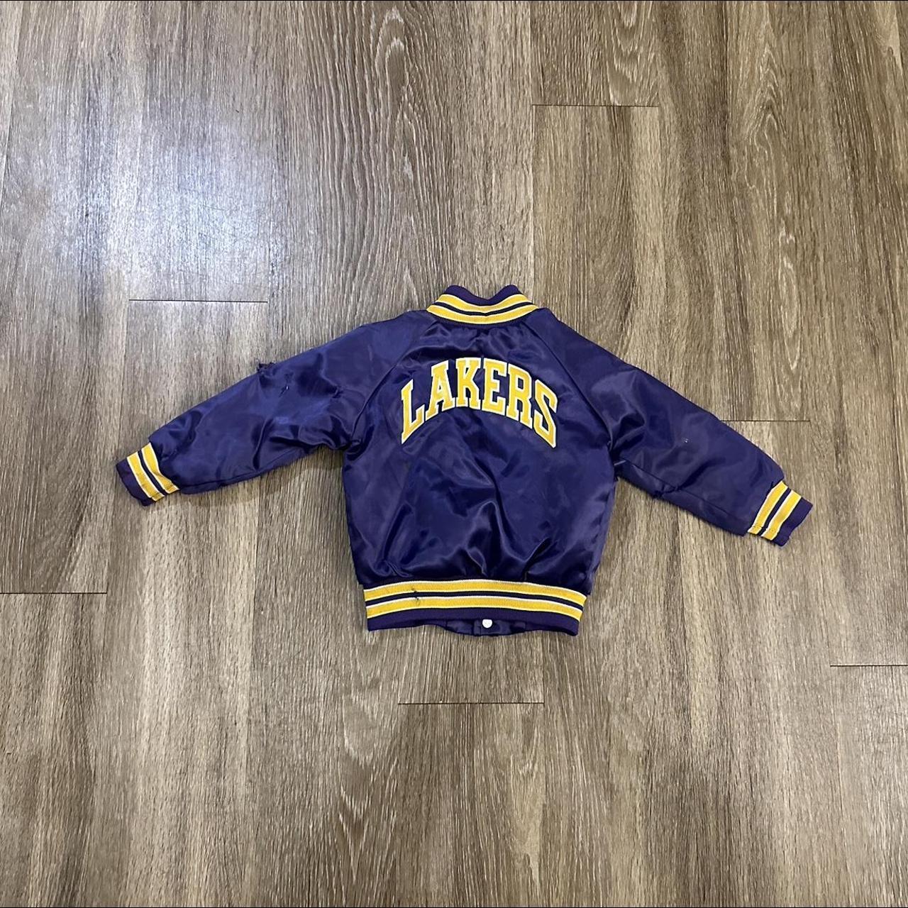 Vintage 90s Toddler Lakers Chalk Line Jacket 7 10. Depop