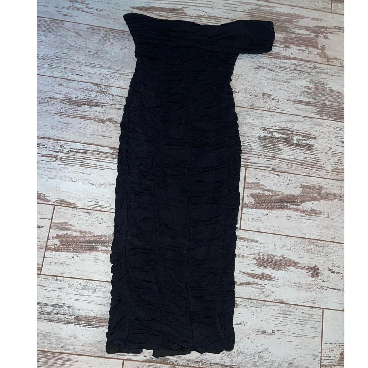 Single Strap Midaxi Dress in Black