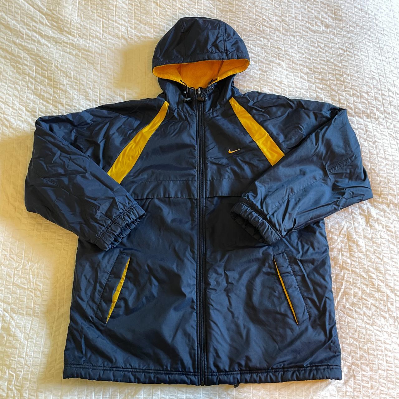 Vintage Y2K Nike Reversible Jacket / Size XL Navy... - Depop