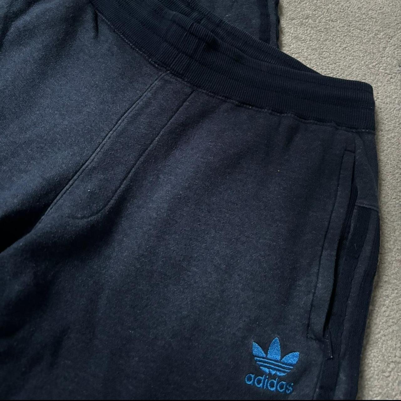 Adidas Navy Tracksuit Bottoms UK Size M... - Depop