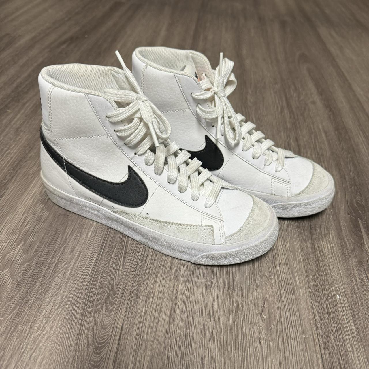 White Nike Blazers Size Big Kids 3.5/Women’s 5. Has... Depop