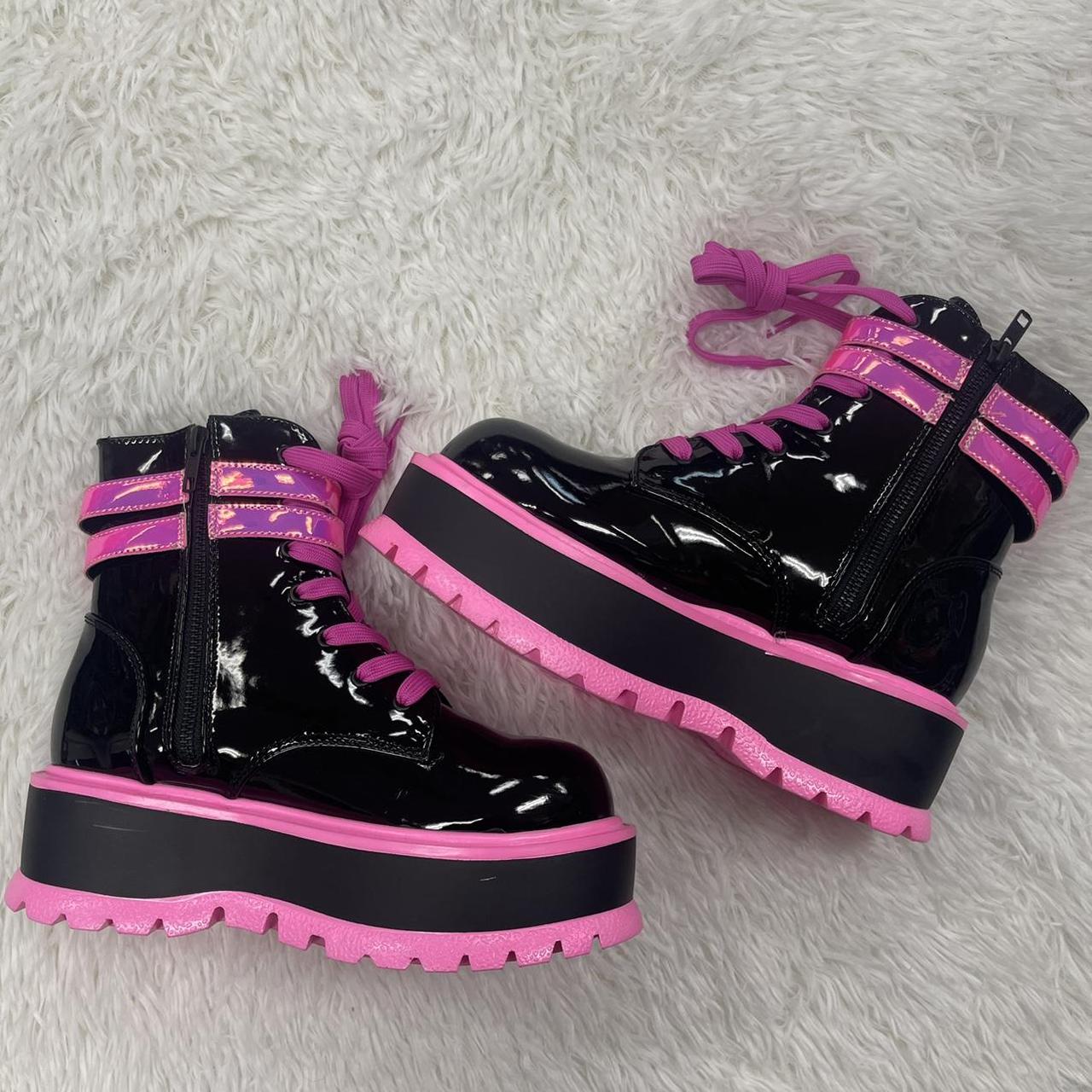 Pink sales demonia boots