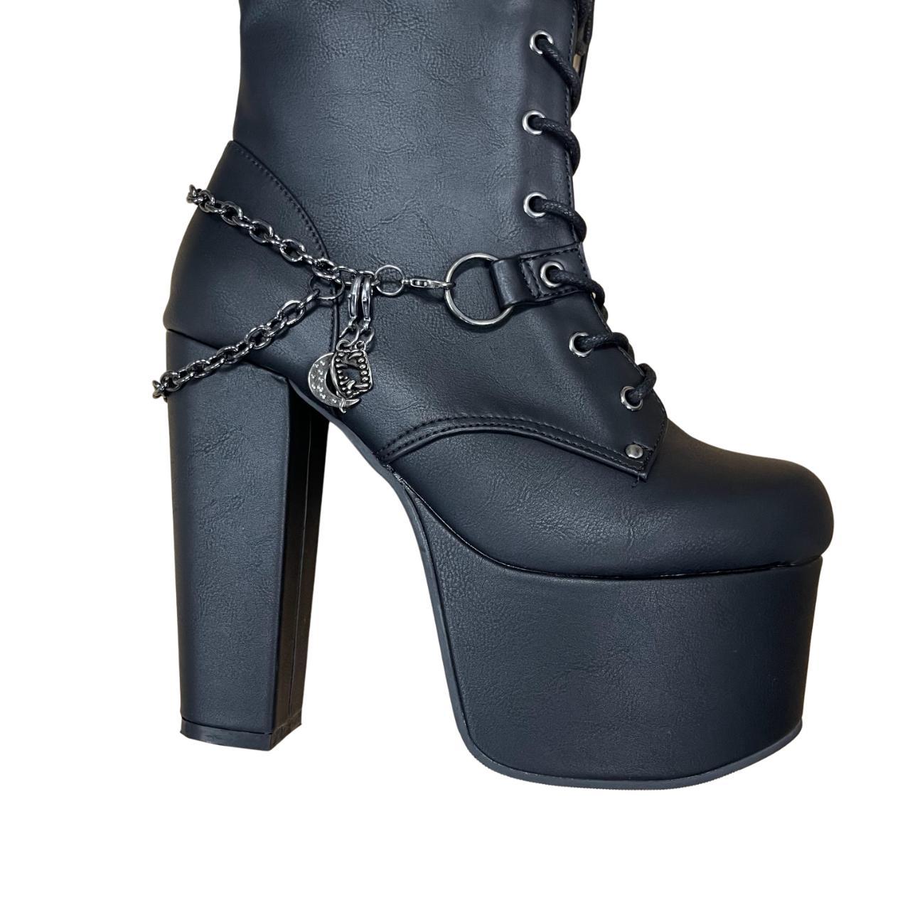 Demonia Torment-170 Knee-High Platform Boots 5 1/2