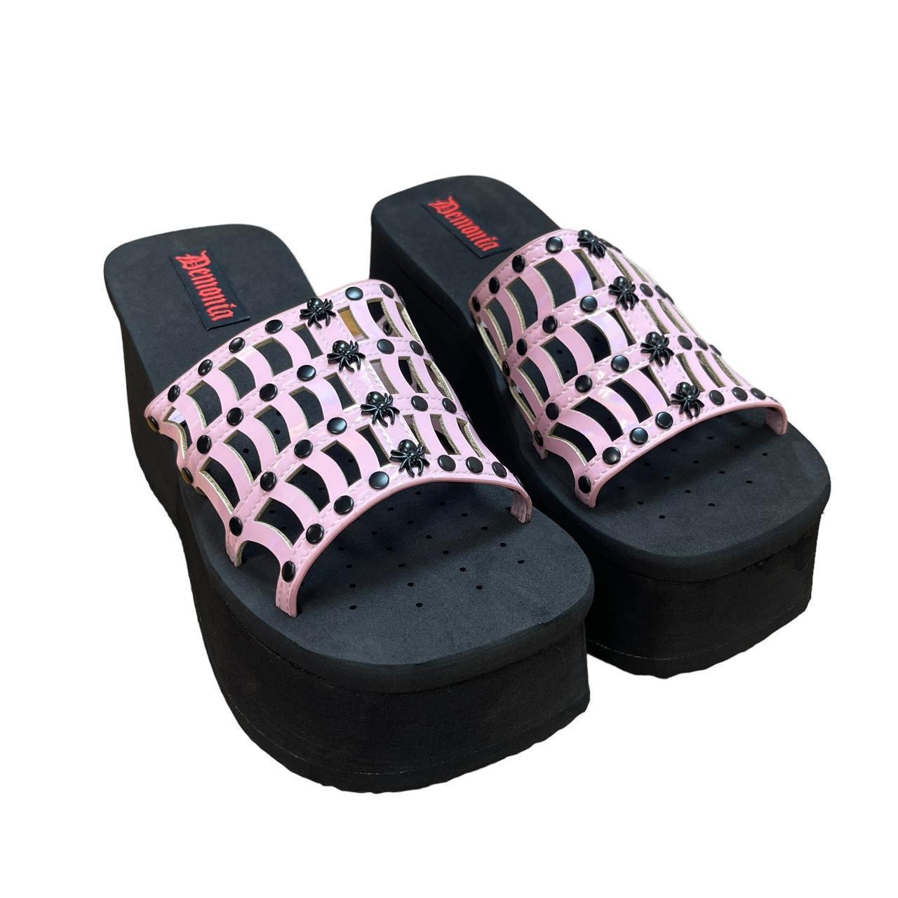 Demonia Funn-13 Pink Platform Sandals Baby Depop